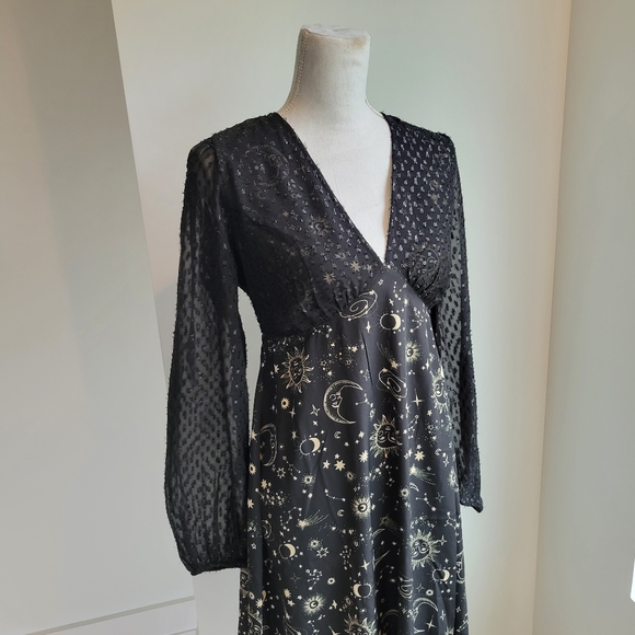 ASOS | Neon Rose Celestial Tea Dress - Picture 1 of 13